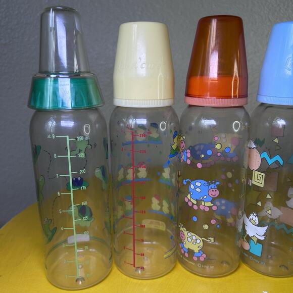Vintage 90s Baby Bottle No Nipples Plastic Playskool Cribbage Luv N ‘play - Picture 6 of 13